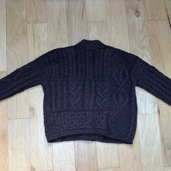 Dex Soft Brown Chunky Knit Cardigan - Picture 3 of 6